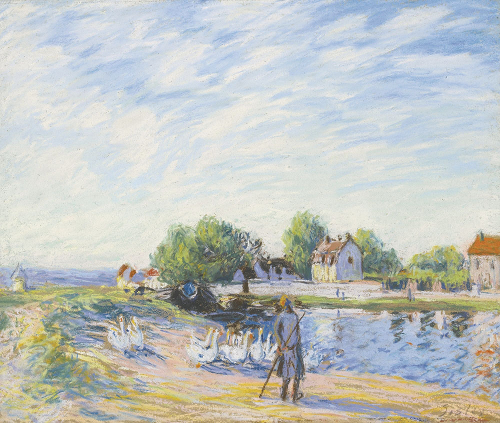 Alfred Sisley The Oise near Saint-Mammes, 1885 oil painting reproduction
