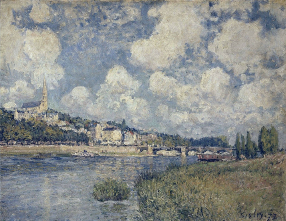 Alfred Sisley The River at Saint Cloud, 1873 oil painting reproduction