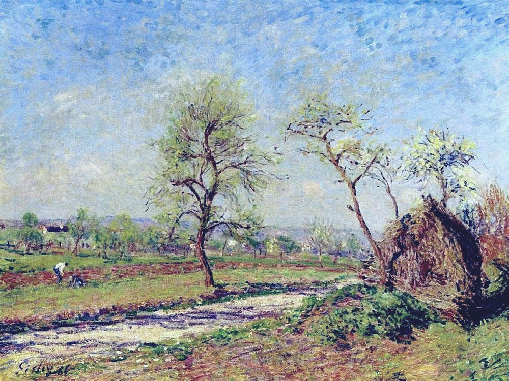 Alfred Sisley The Road at Veneux, 1886 oil painting reproduction