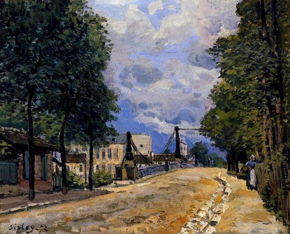 Alfred Sisley The Road from Gennevilliers oil painting reproduction