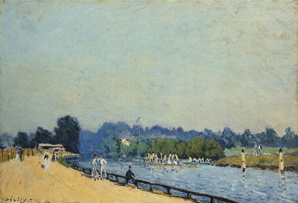 Alfred Sisley The Road from Hampton Court, 1877 oil painting reproduction