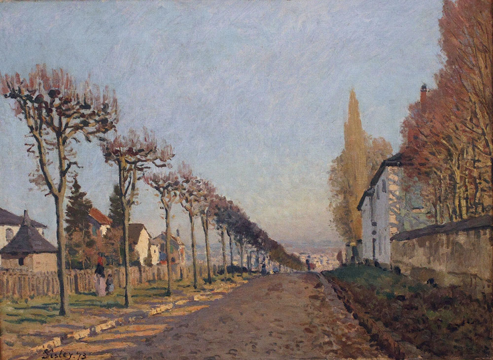 Alfred Sisley The Road of Machine, Louveciennes, 1873 oil painting reproduction