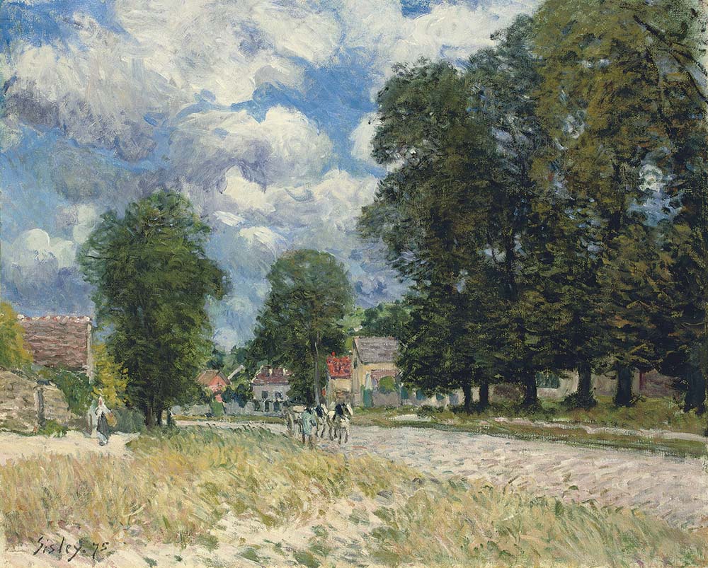 Alfred Sisley The Road to Marly-le-Roi, 1875 oil painting reproduction
