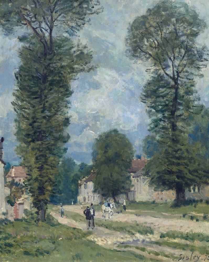 Alfred Sisley The Road to Versailles, 1875 oil painting reproduction