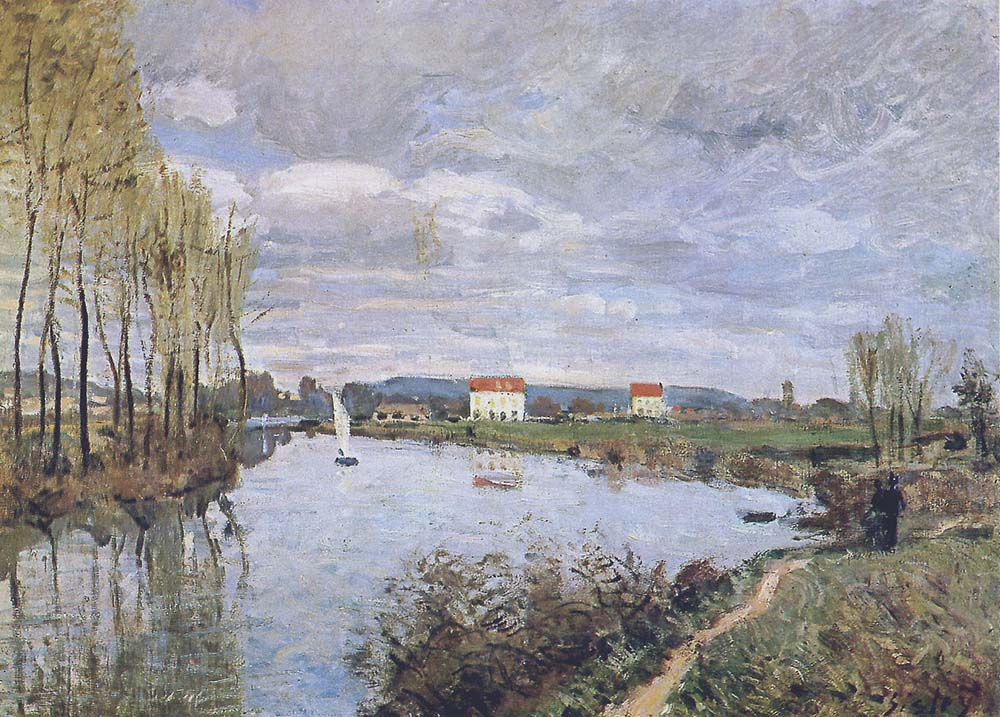 Alfred Sisley The Seine at Argenteuil, Sun oil painting reproduction