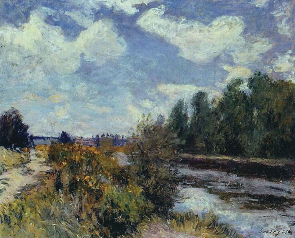 Alfred Sisley The Seine at Bougival, 1876 02 oil painting reproduction