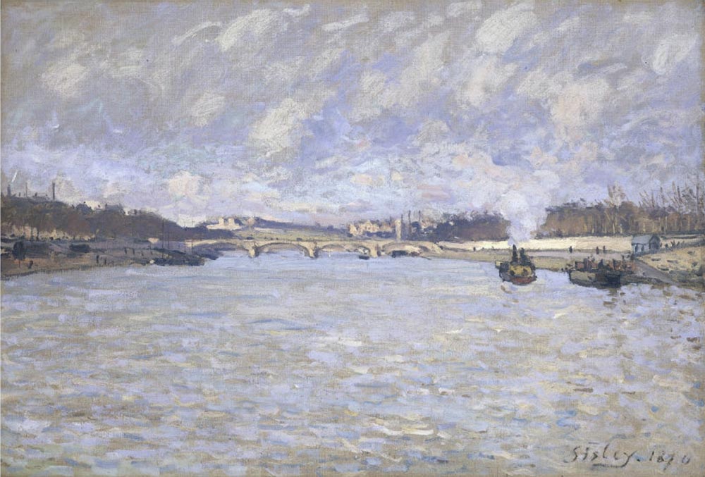 Alfred Sisley The Seine at Paris and the Pont de Grenelle, 1870 oil painting reproduction