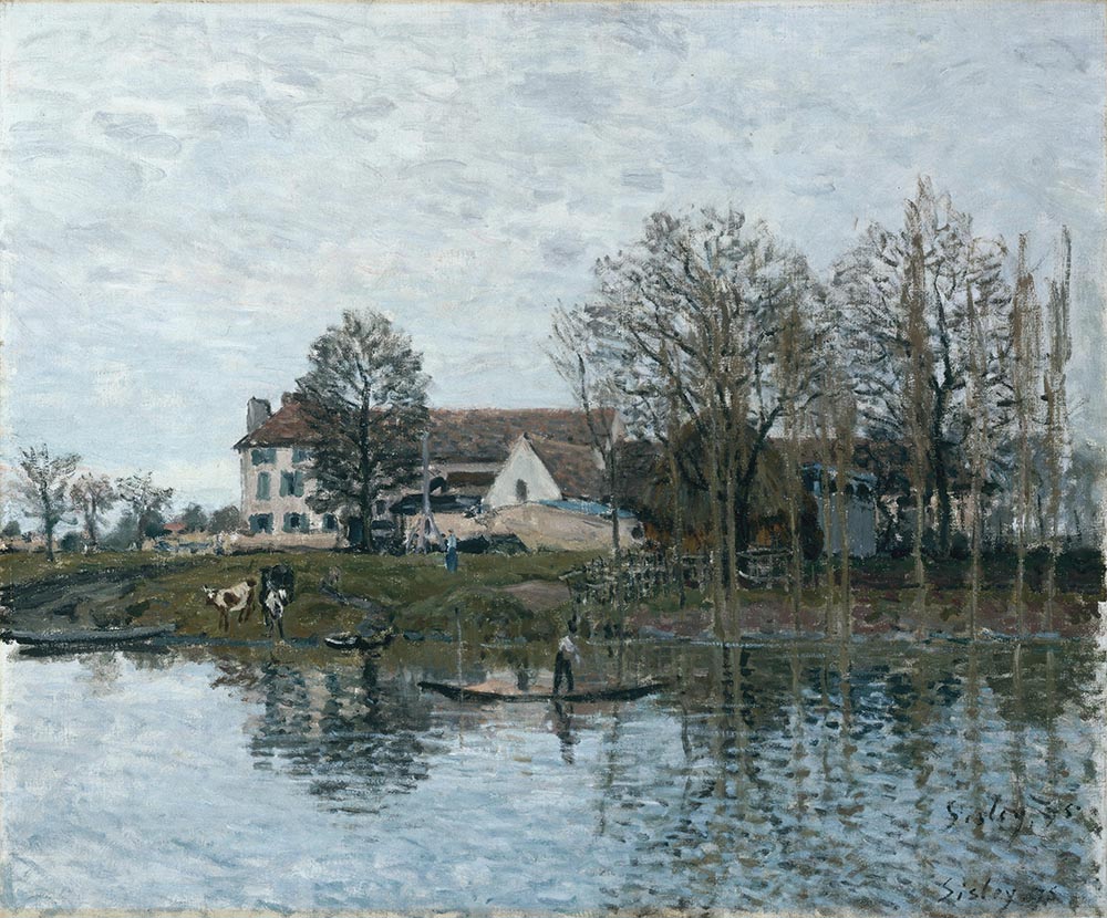 Alfred Sisley The Seine at Port-Marly, 1875 oil painting reproduction