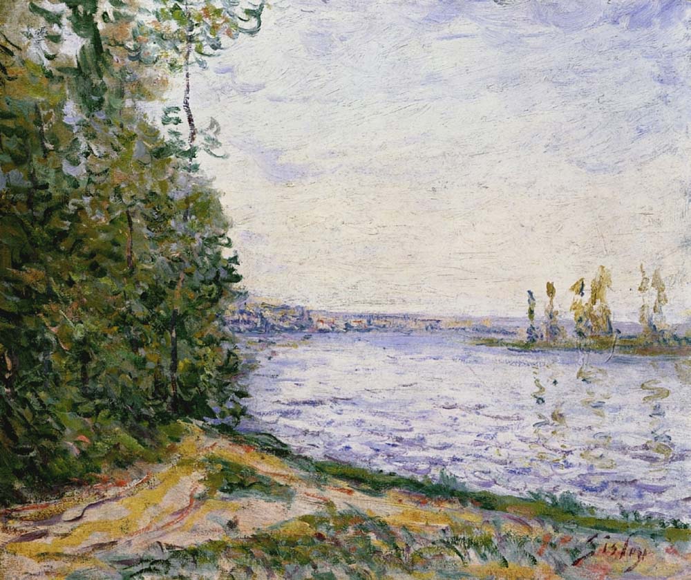 Alfred Sisley The Seine near By oil painting reproduction