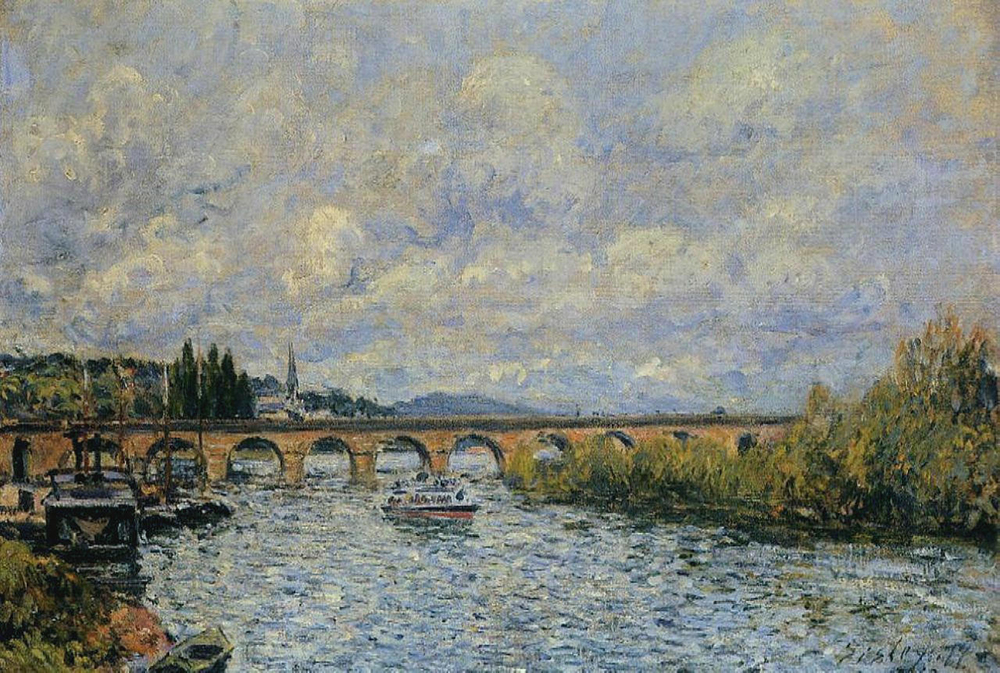 Alfred Sisley The Sevres Bridge, 1874 oil painting reproduction