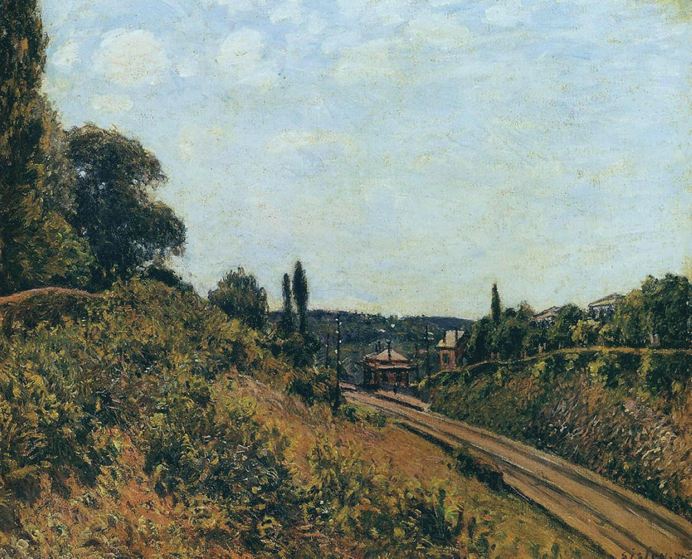 Alfred Sisley The Station at Sevres, 1876 oil painting reproduction