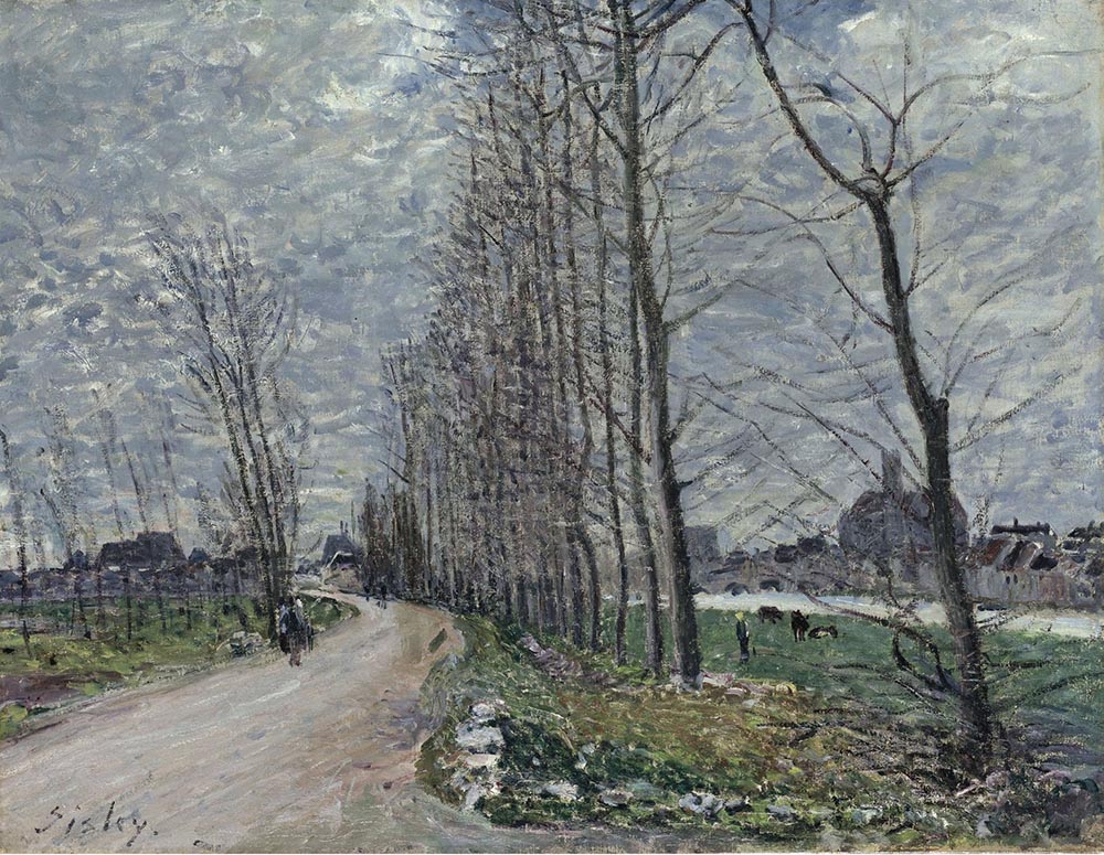 Alfred Sisley View of Moret-sur-Loing, 1890 oil painting reproduction
