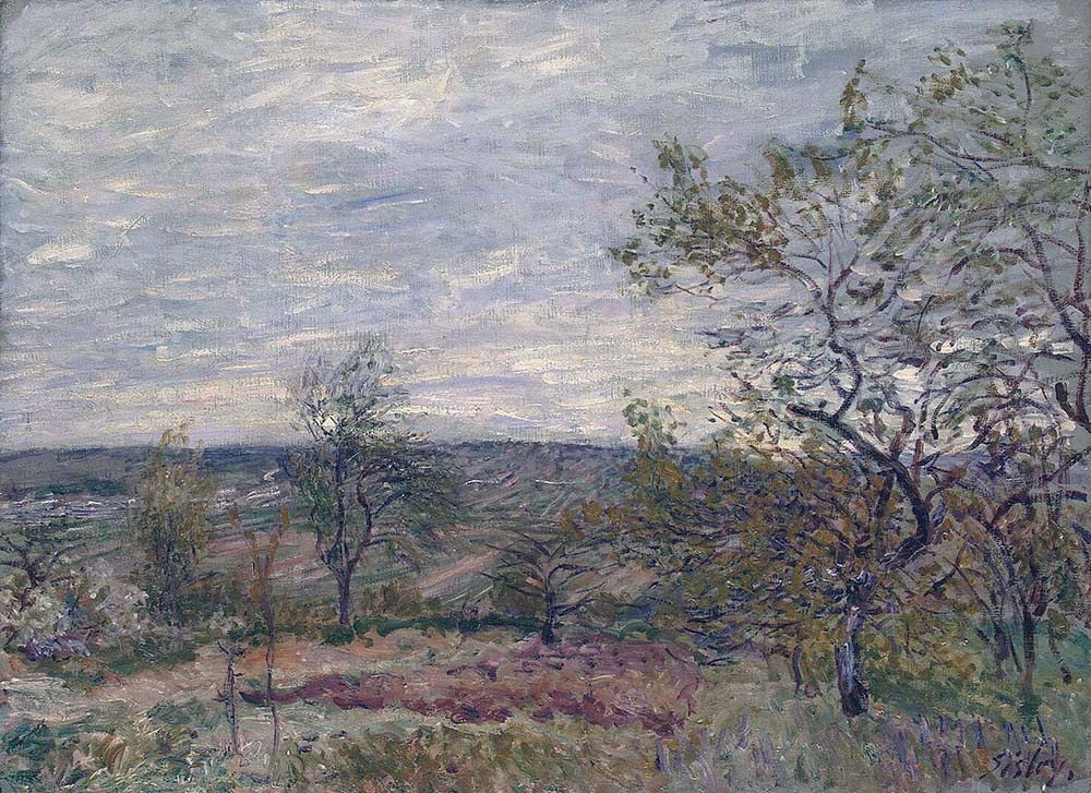 Alfred Sisley Windy Day at Veneux, 1882 oil painting reproduction