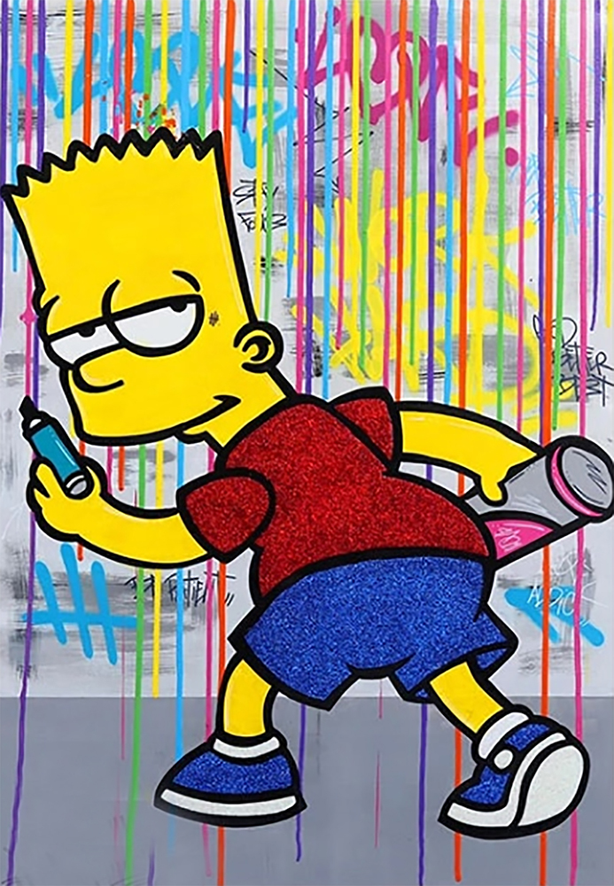 Comic Book Heroes Art - The Simpsons - The Simpsons Aerosol 1 painting for sale Simp3