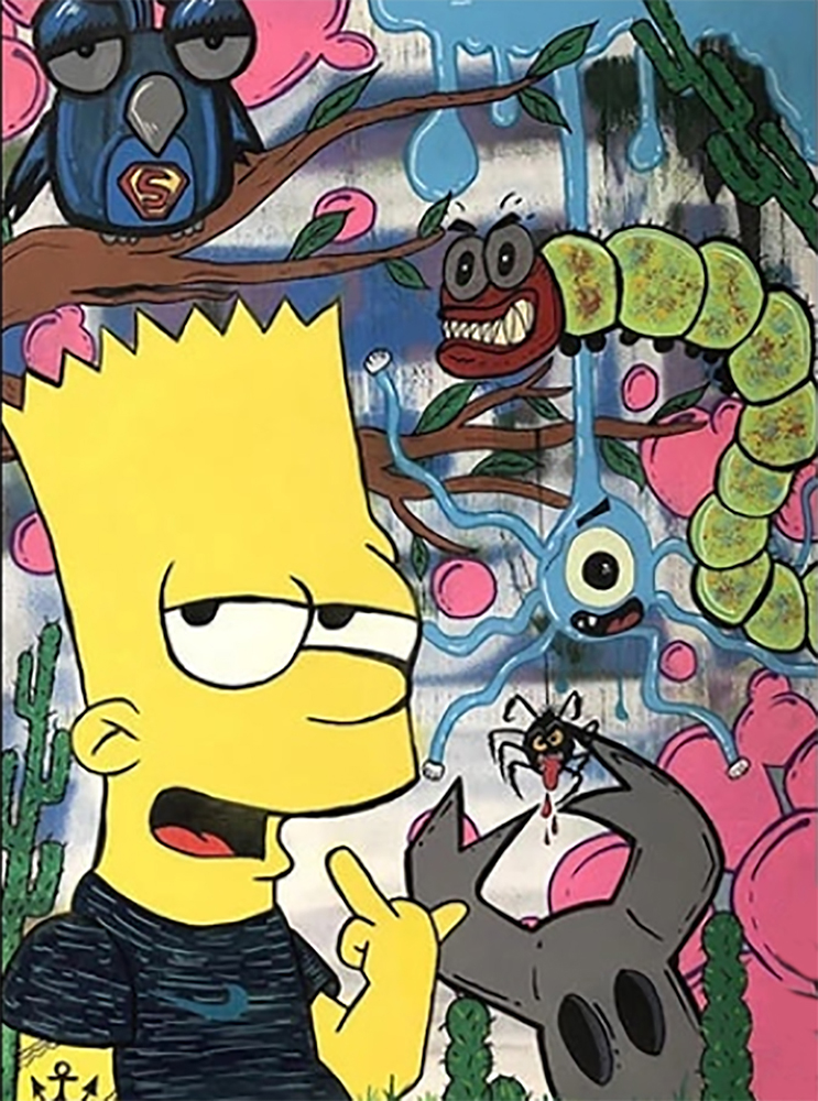 Comic Book Heroes Art - The Simpsons - Simpsons Crab painting for sale Simp7