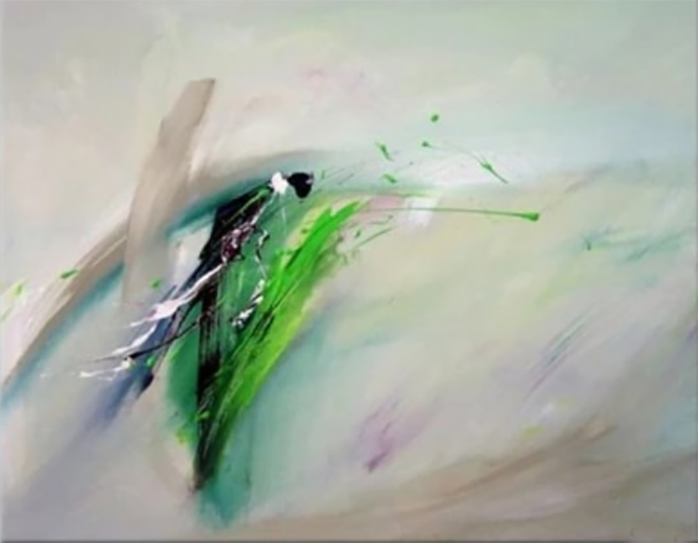 Sports Art - Skiing - Abstract Ski painting for sale Ski8