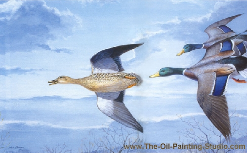 Sports Art - Hunting+ Shooting and Fishing - The Pursuit painting for sale Smi1