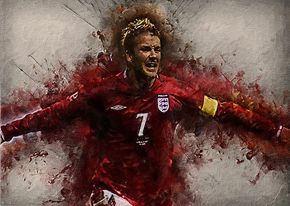Sports Art - Soccer - Beckham painting for sale Soccer5