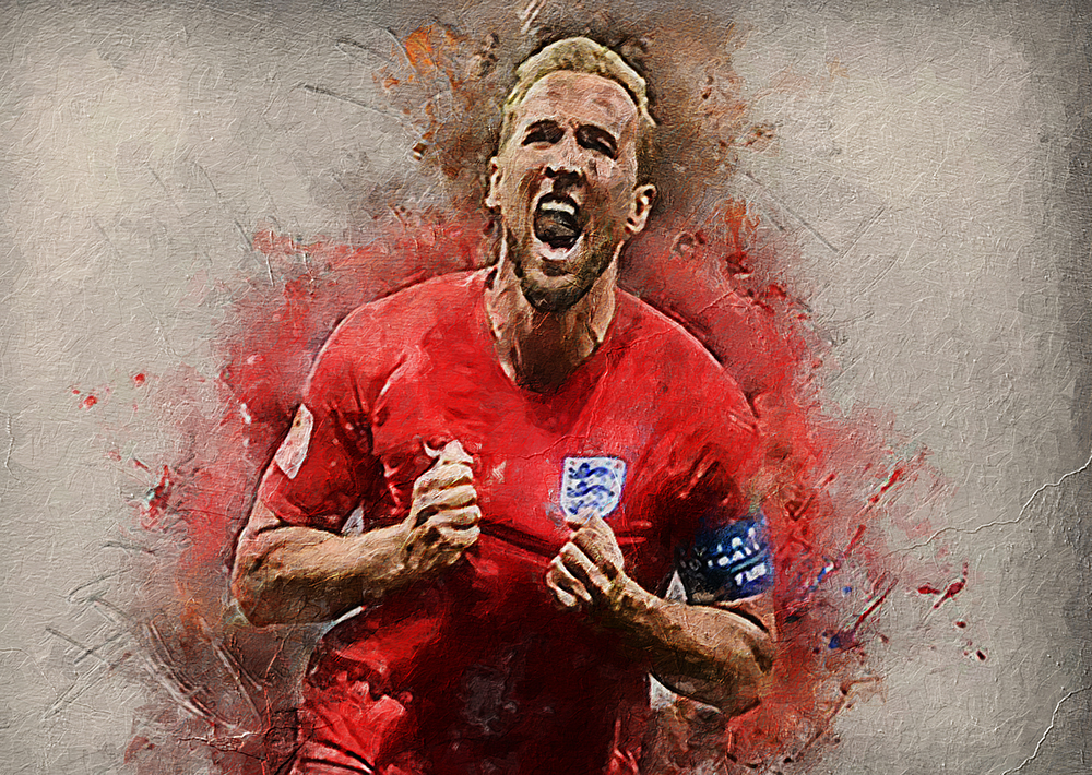 Sports Art - Soccer - Harry Kane painting for sale Soccer6