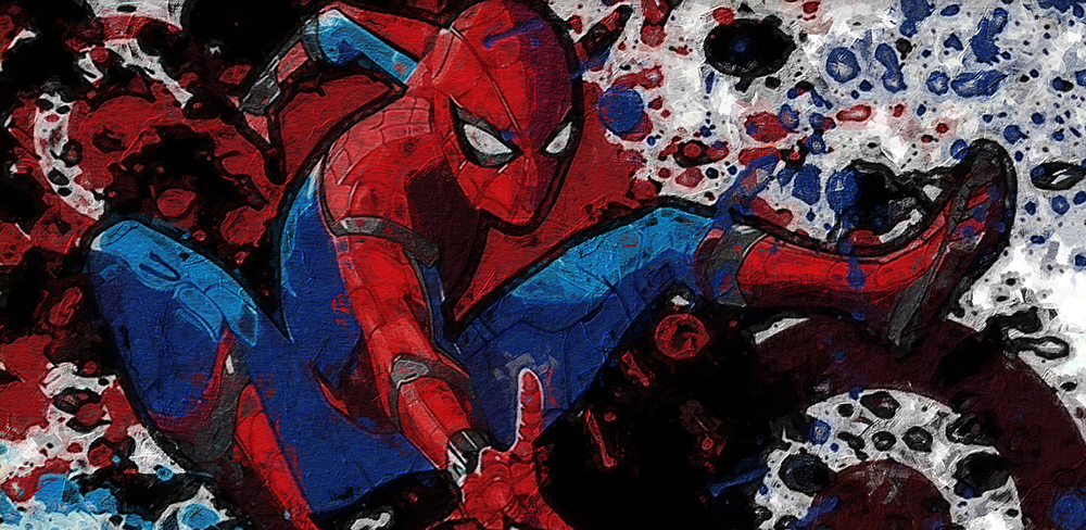 Comic Book Heroes Art - Spiderman - Spiderman Splash painting for sale Spideri10