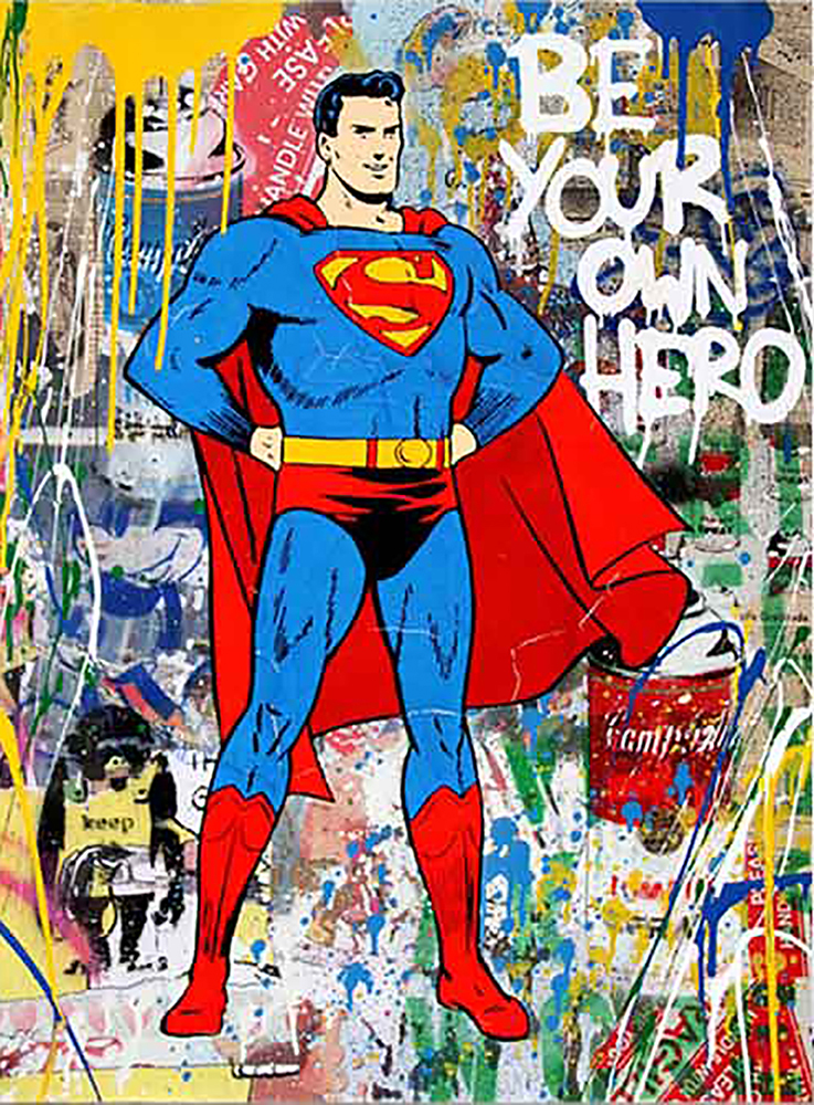 Comic Book Heroes Art - Superman - Superman Graffiti 1 painting for sale Superman1