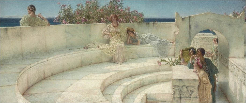 Lawrence Alma-Tadema The Egyptist  oil painting reproduction