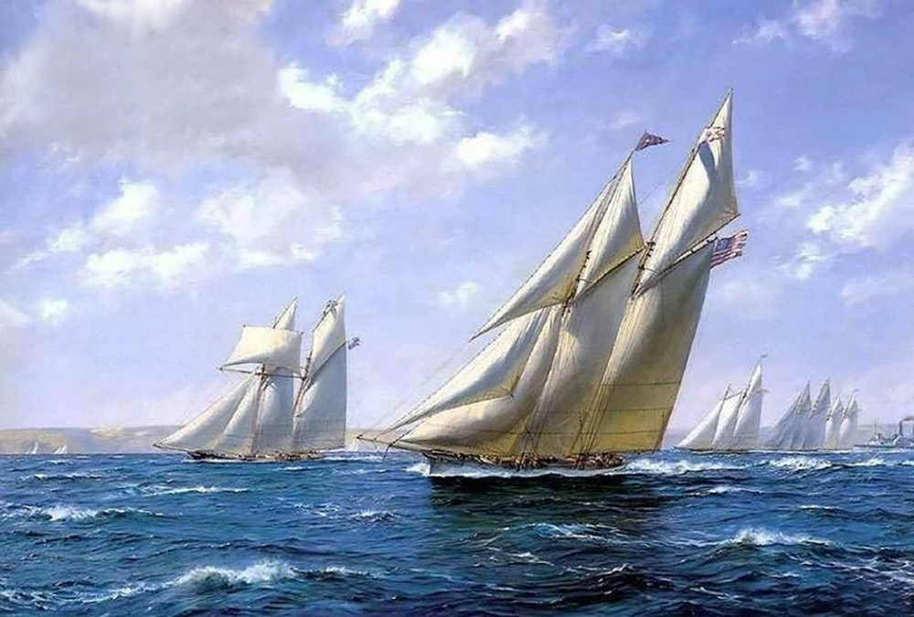 Transport Art - Marine Art - Race painting for sale TS26