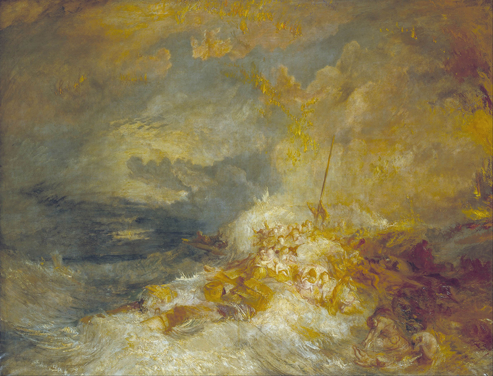 J.M.W. Turner A Disaster at Sea, 1835 oil painting reproduction
