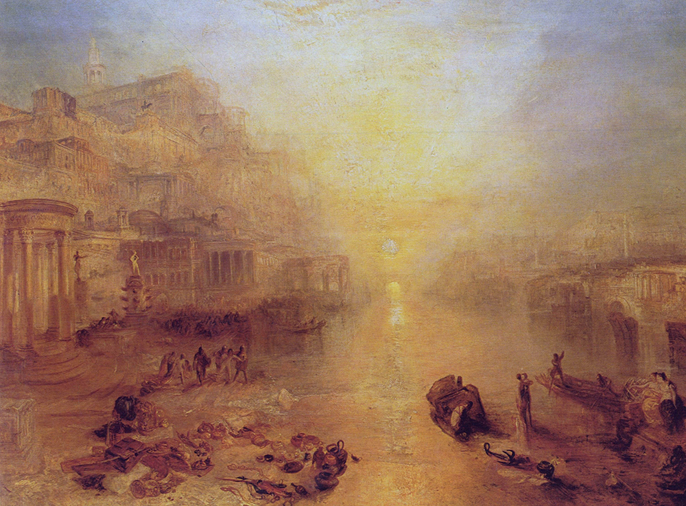 J.M.W. Turner Ancient Italy - Ovid banished from Rome, 1838 oil painting reproduction