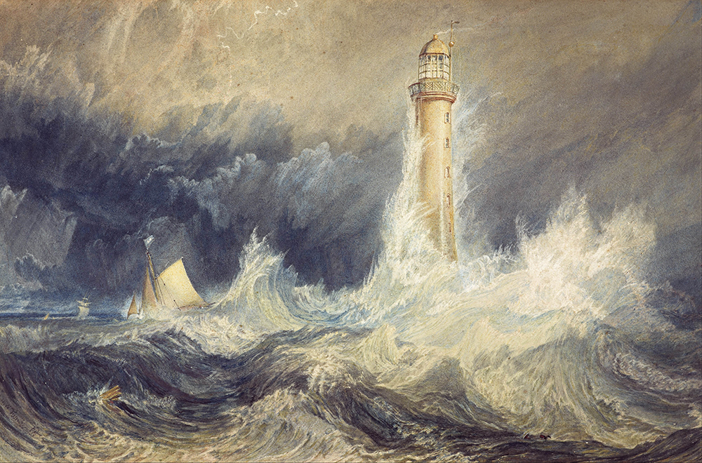 J.M.W. Turner Bell Rock Lighthouse, 1819 oil painting reproduction