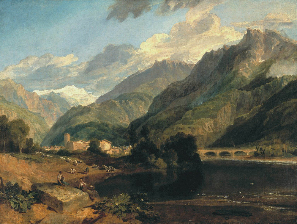 J.M.W. Turner Bonneville, Savoy, with Mont Blanc, 1803 oil painting reproduction