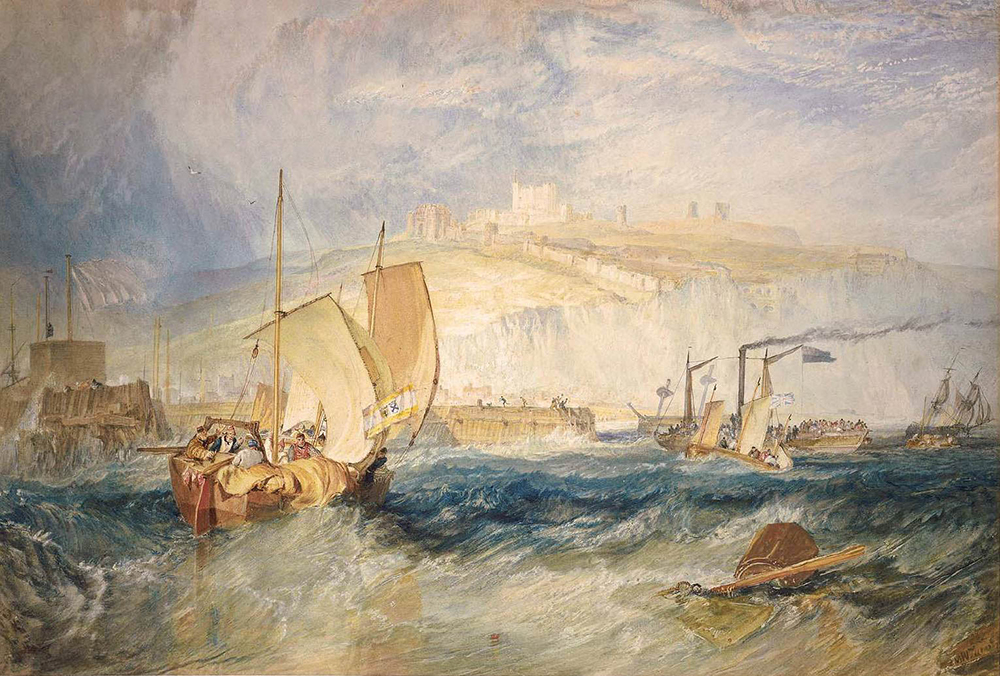 J.M.W. Turner Dover Castle from the Sea, 1822 oil painting reproduction