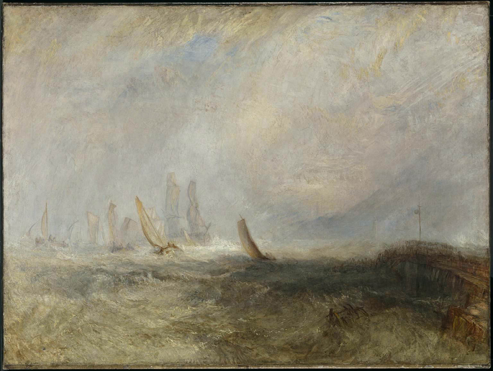 J.M.W. Turner Fishing Boats Bringing a Disabled Ship into Port Ruysdael, 1844 oil painting reproduction