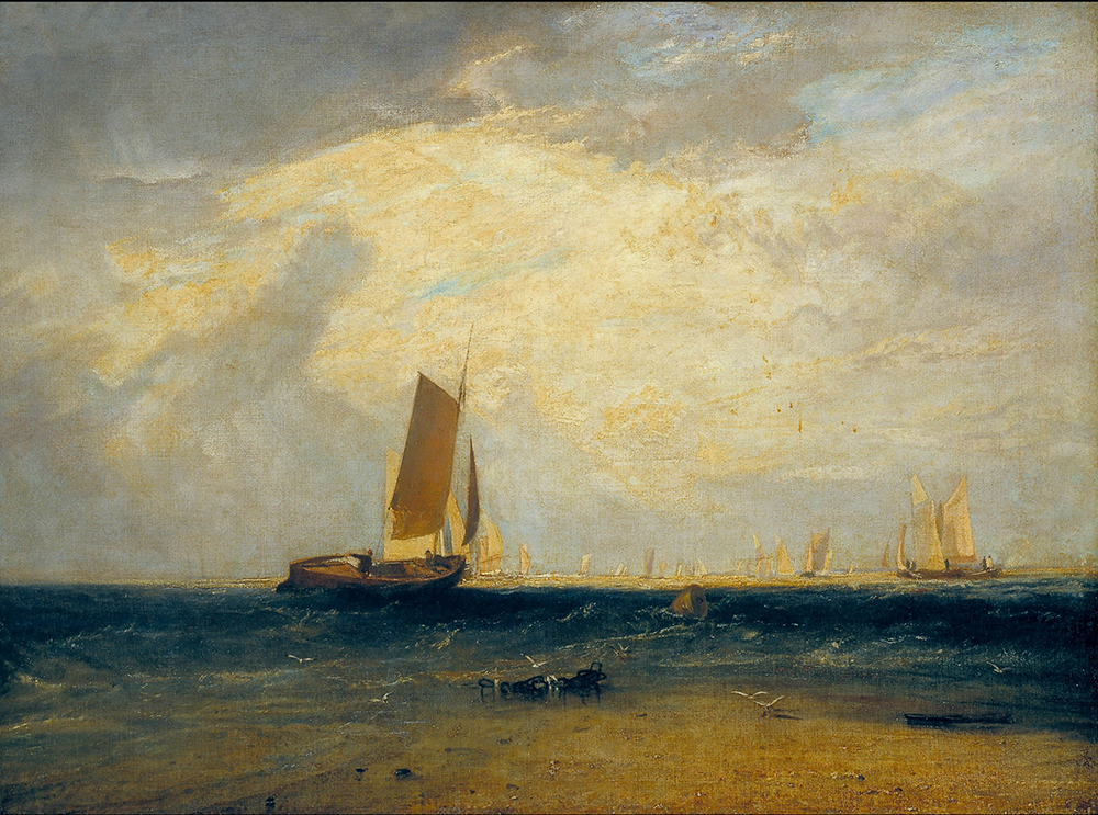 J.M.W. Turner Fishing upon the Blythe-Sand, Tide Setting In, 1809 oil painting reproduction