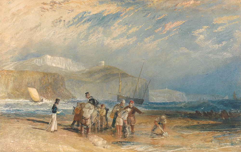 J.M.W. Turner Folkestone Harbour and Coast to Dover, 1829 oil painting reproduction