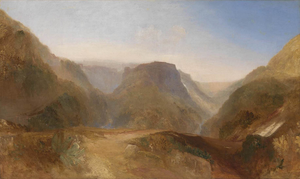 J.M.W. Turner Italian Landscape, probably Civita di Bagnoregio, 1828 oil painting reproduction