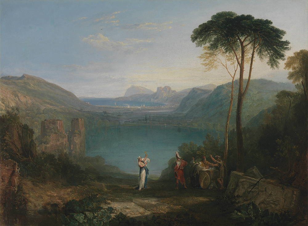 J.M.W. Turner Lake Avernus - Aeneas and the Cumaean Sybil, 1814-15 oil painting reproduction