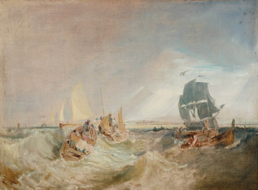 J.M.W. Turner Shipping at the Mouth of the Thames, 1806 oil painting reproduction
