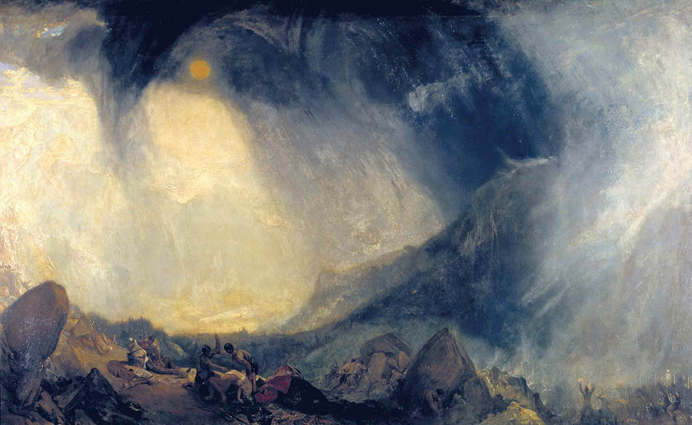 J.M.W. Turner Snow Storm - Hannibal and his Army Crossing the Alps, 1812 oil painting reproduction