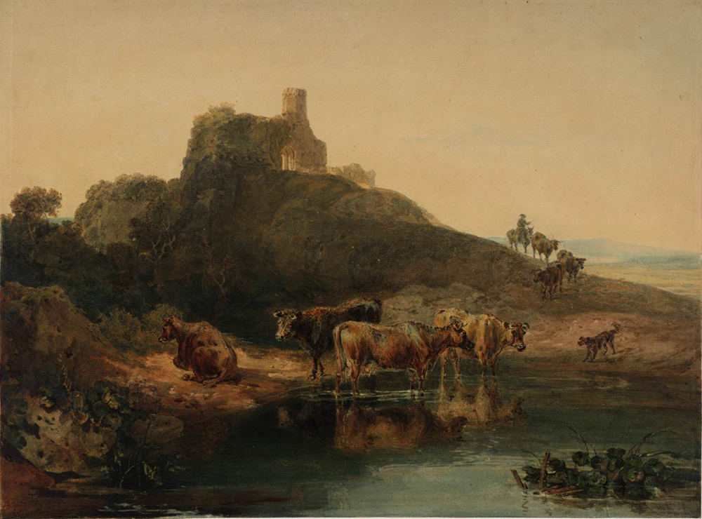 J.M.W. Turner St Agatha's Abbey, with Cattle, 1800-02 oil painting reproduction