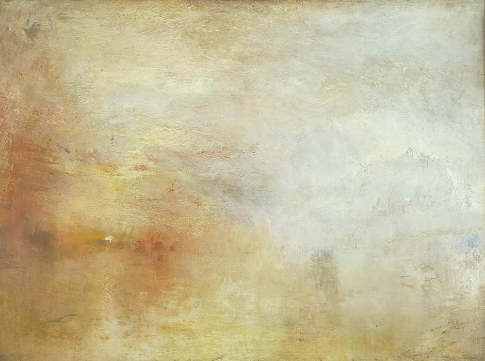 J.M.W. Turner Sun Setting over a Lake, 1840 oil painting reproduction