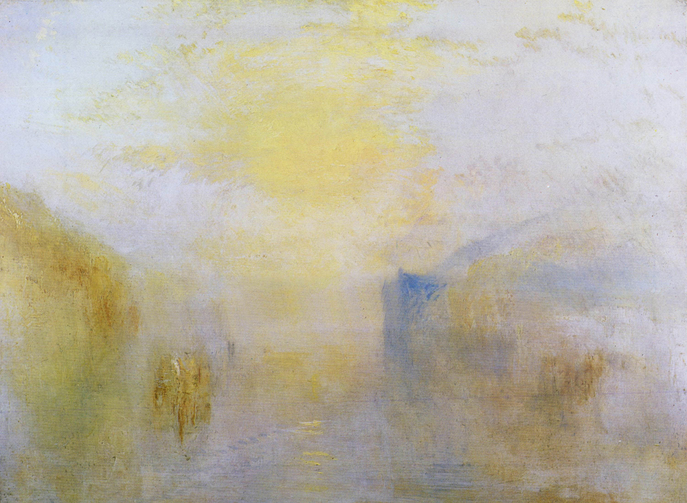 J.M.W. Turner Sunrise, with a Boat between Headlands, 1845 oil painting reproduction