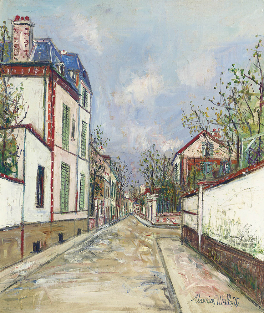 Maurice Utrillo Suburb Street oil painting reproduction