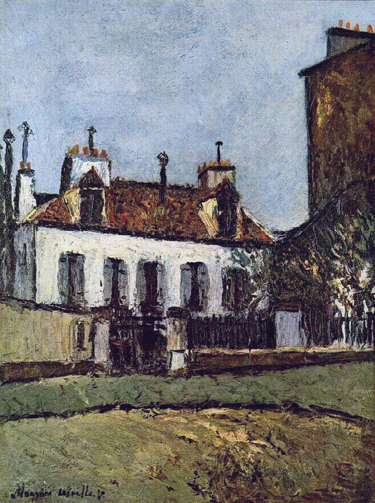 Maurice Utrillo The House in the Suburbs of Paris, 1910 oil painting reproduction