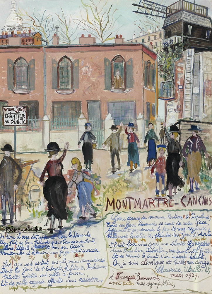 Maurice Utrillo The House of Maurice Utrillo, Avenue Junot, Montmartre, 1927 oil painting reproduction
