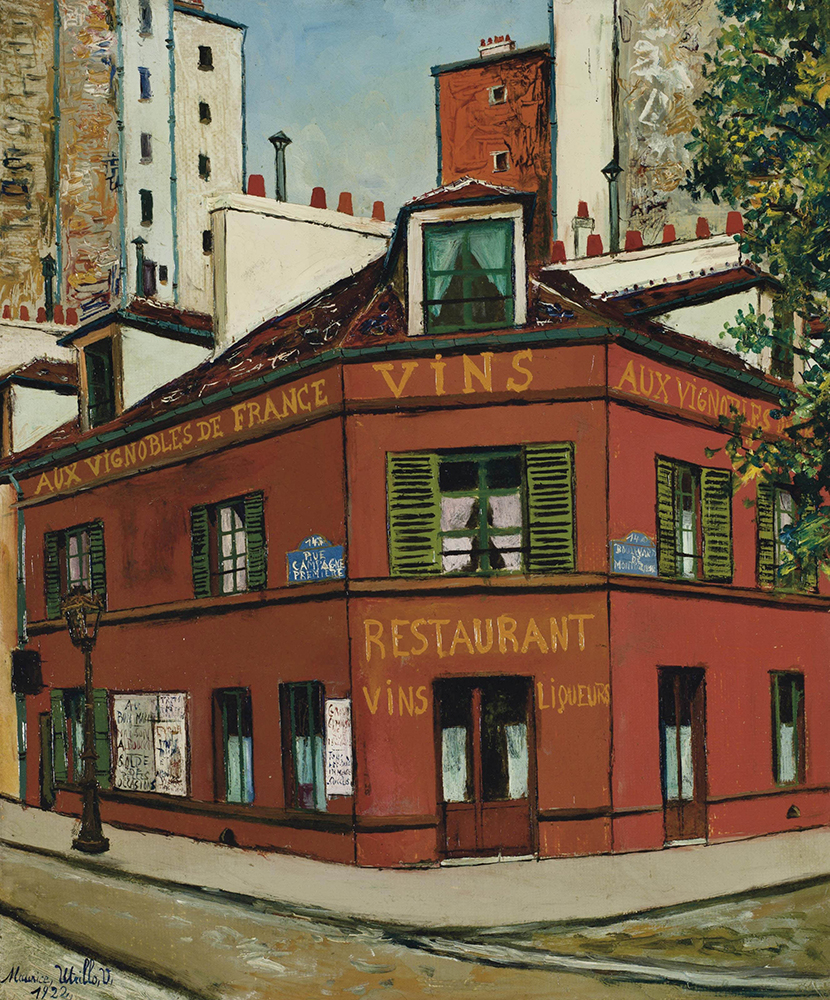 Maurice Utrillo The Restaurant - Aux Vignobles de France, 1922 oil painting reproduction