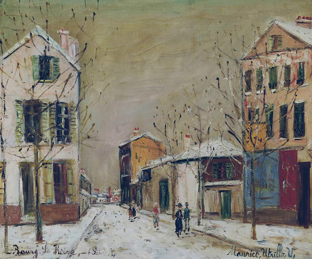 Maurice Utrillo Bievre, Bourg-la-Reine (Hauts-de-Seine), 1938-40 oil painting reproduction