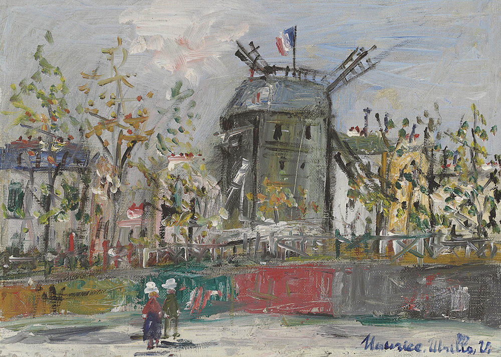 Maurice Utrillo Le Moulin de la Galette, 1952 oil painting reproduction