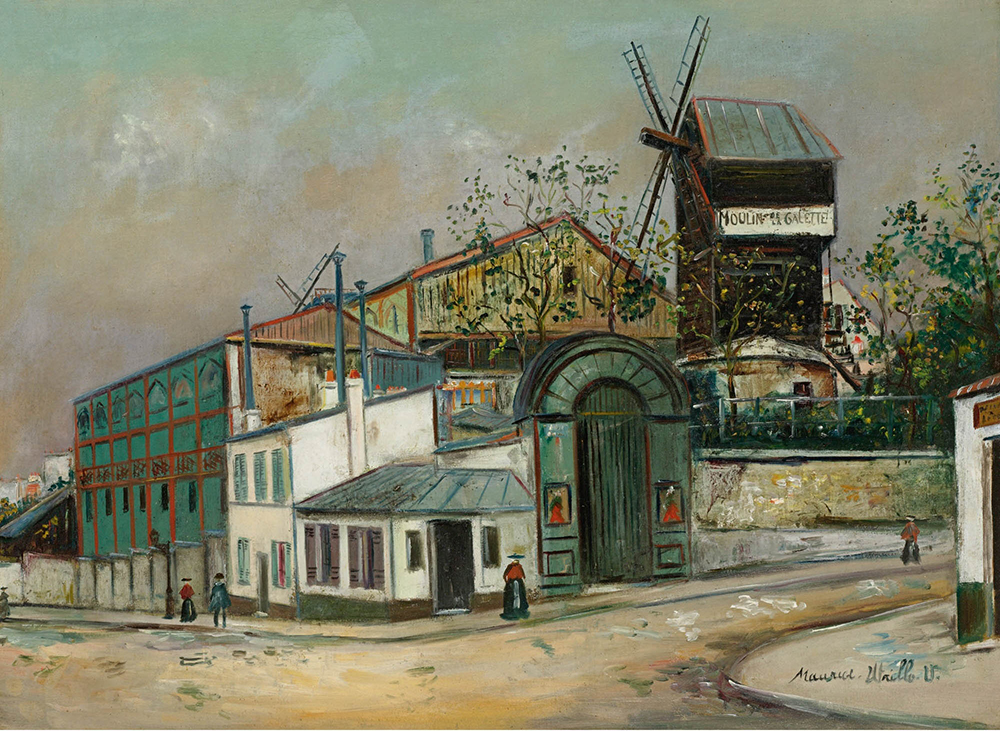 Maurice Utrillo Le Moulin de la Galette, Montmartre, 1916-18 oil painting reproduction
