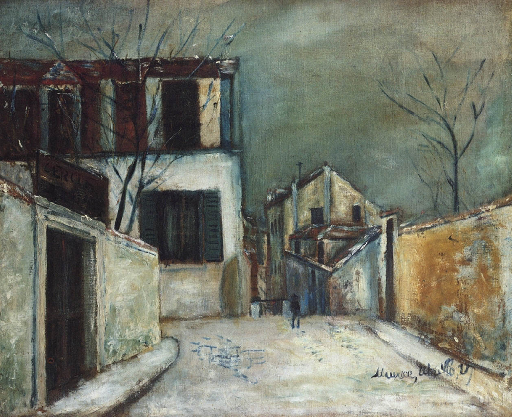 Maurice Utrillo Mont-Cenis Street under the Snow, 1917 oil painting reproduction